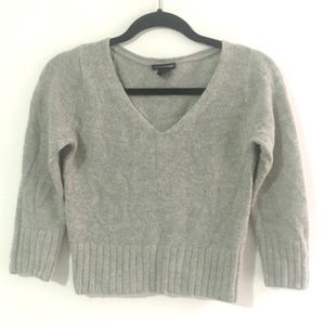 Club Monaco Cropped Three Quarter Sleeve Top